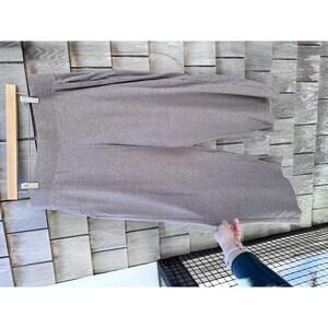 Pact Women's Brown Wide Leg crop Pants size XL